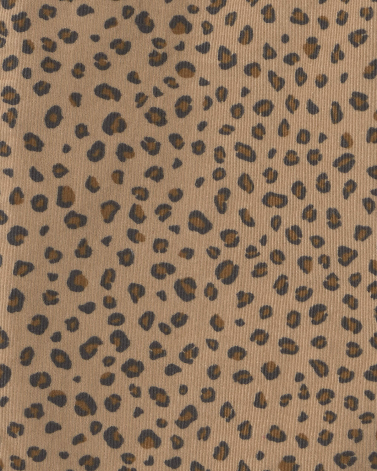 Girls Leopard Twill Pants - Brown - Image 3
