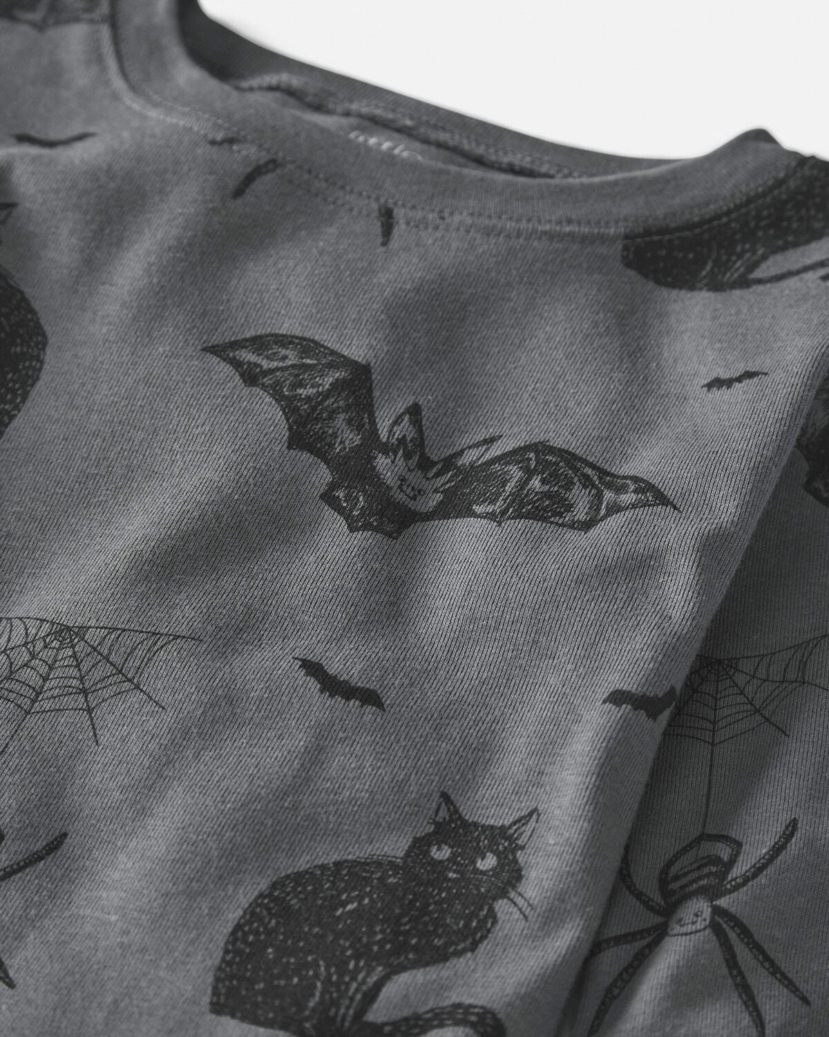 Kids 2-Piece Organic Cotton Pajamas in Spooky Creatures - Image 2