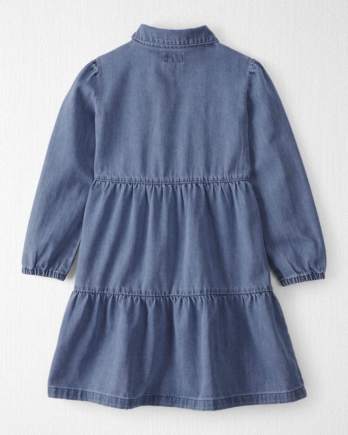 Girls Organic Cotton Denim Dress - Image 2