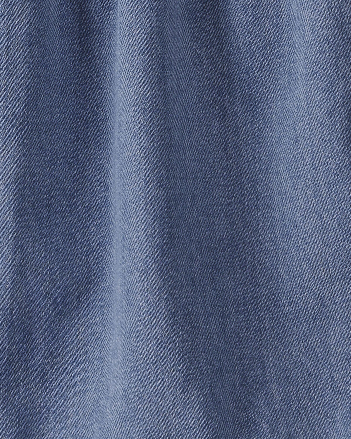 Girls Organic Cotton Denim Dress - Image 4