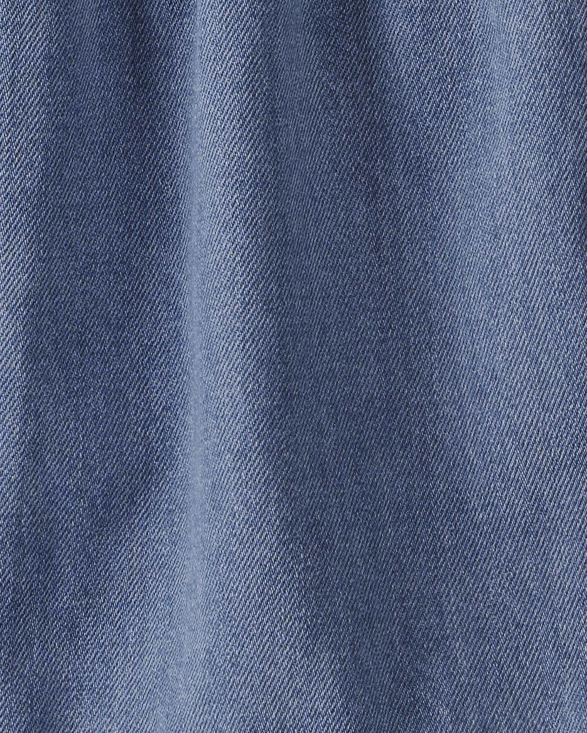 Girls Organic Cotton Denim Dress - Image 5
