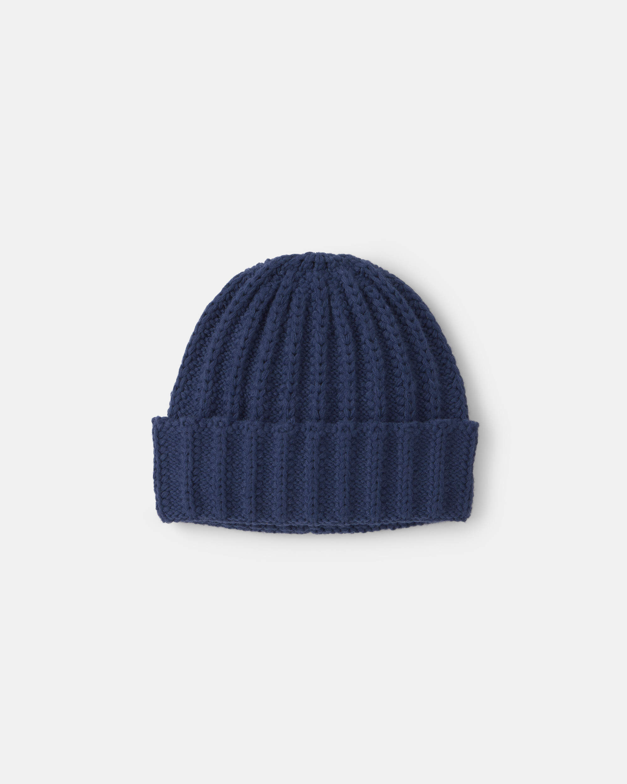 Boys Ribbed Beanie - Navy - Image 3