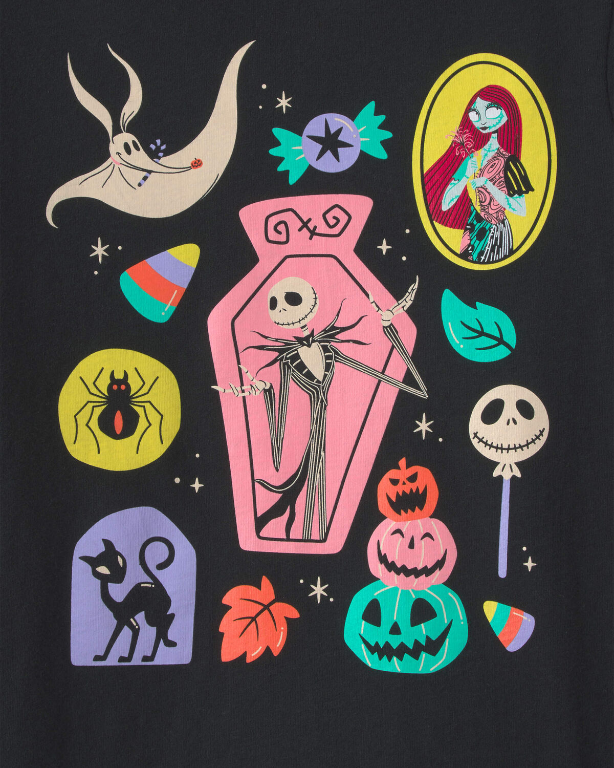Girls Disney© Nightmare Halloween Graphic Tee - Black - Image 2