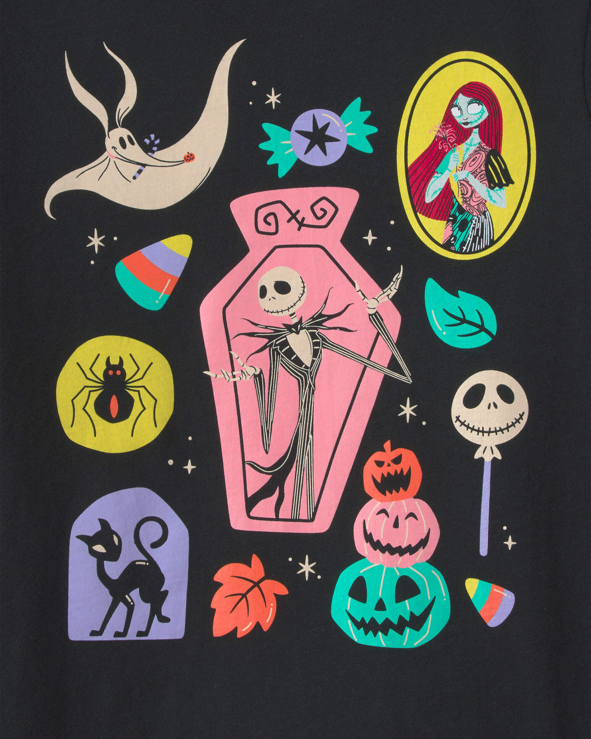 Girls Disney© Nightmare Halloween Graphic Tee - Black - Image 3
