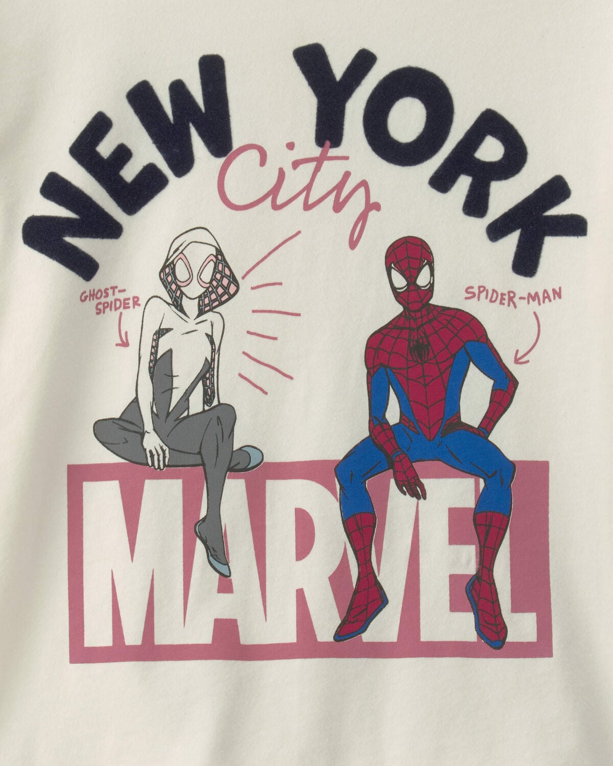 Kids ©Marvel Spider-Man Graphic Tee - Cream - Image 3