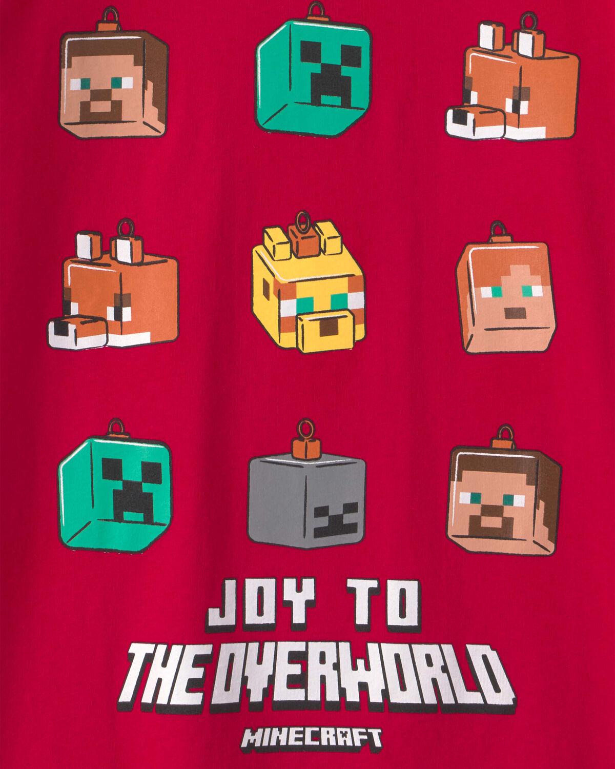 Boys Minecraft® Christmas Long-Sleeve Graphic Tee - Red - Image 2