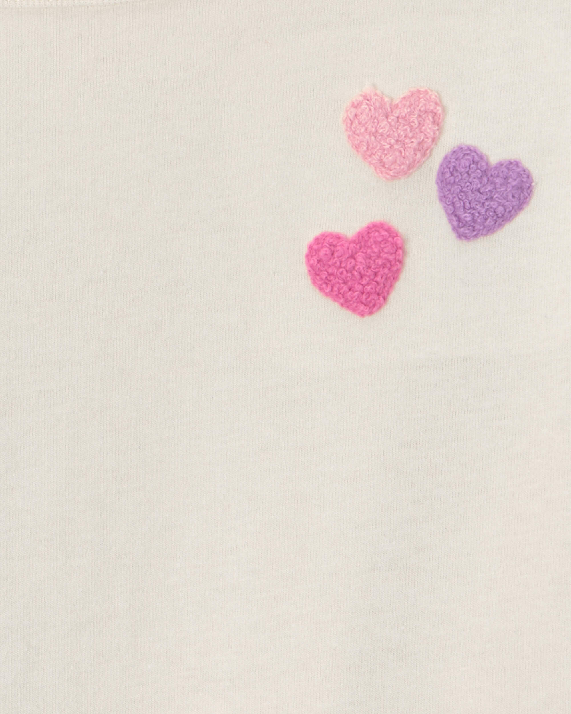 Girls Heart & Flower Long-Sleeve Top - Cream/Pink - Image 4