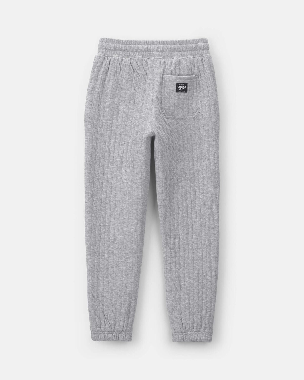Boys Quilted Joggers - Grey - Image 2