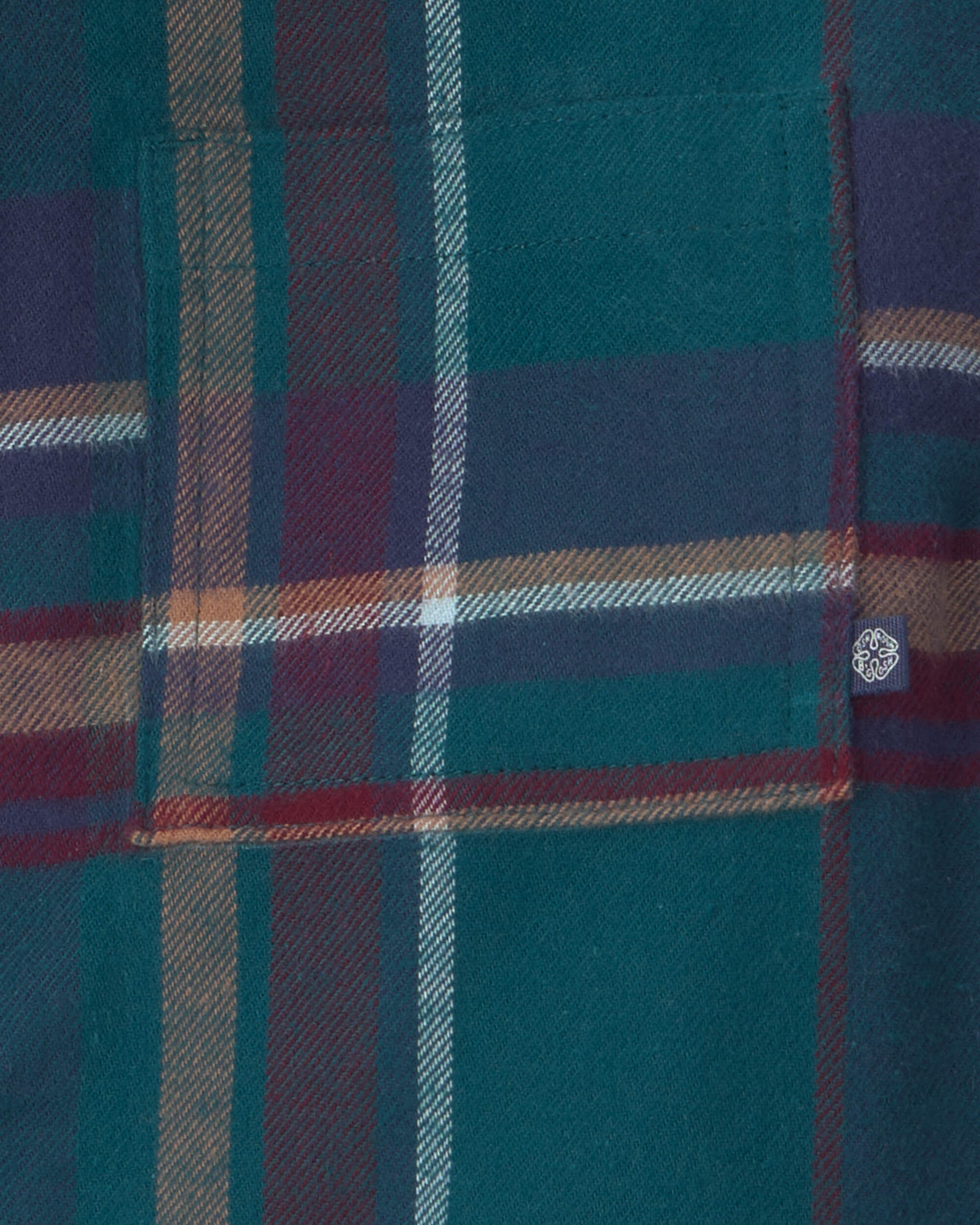 Boys Plaid Flannel Button-Down Shirt - Green/Blue/Brown - Image 3