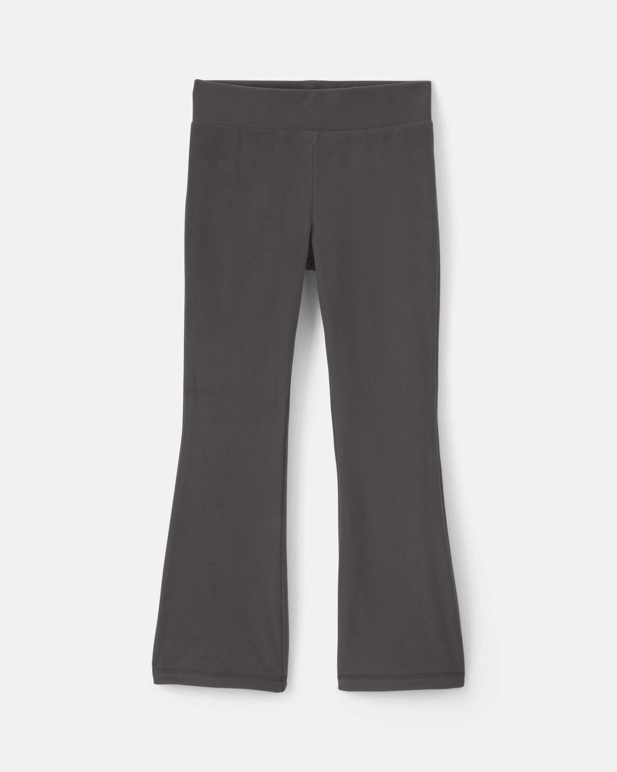 Girls Fleece Wide-Leg Pants - Black