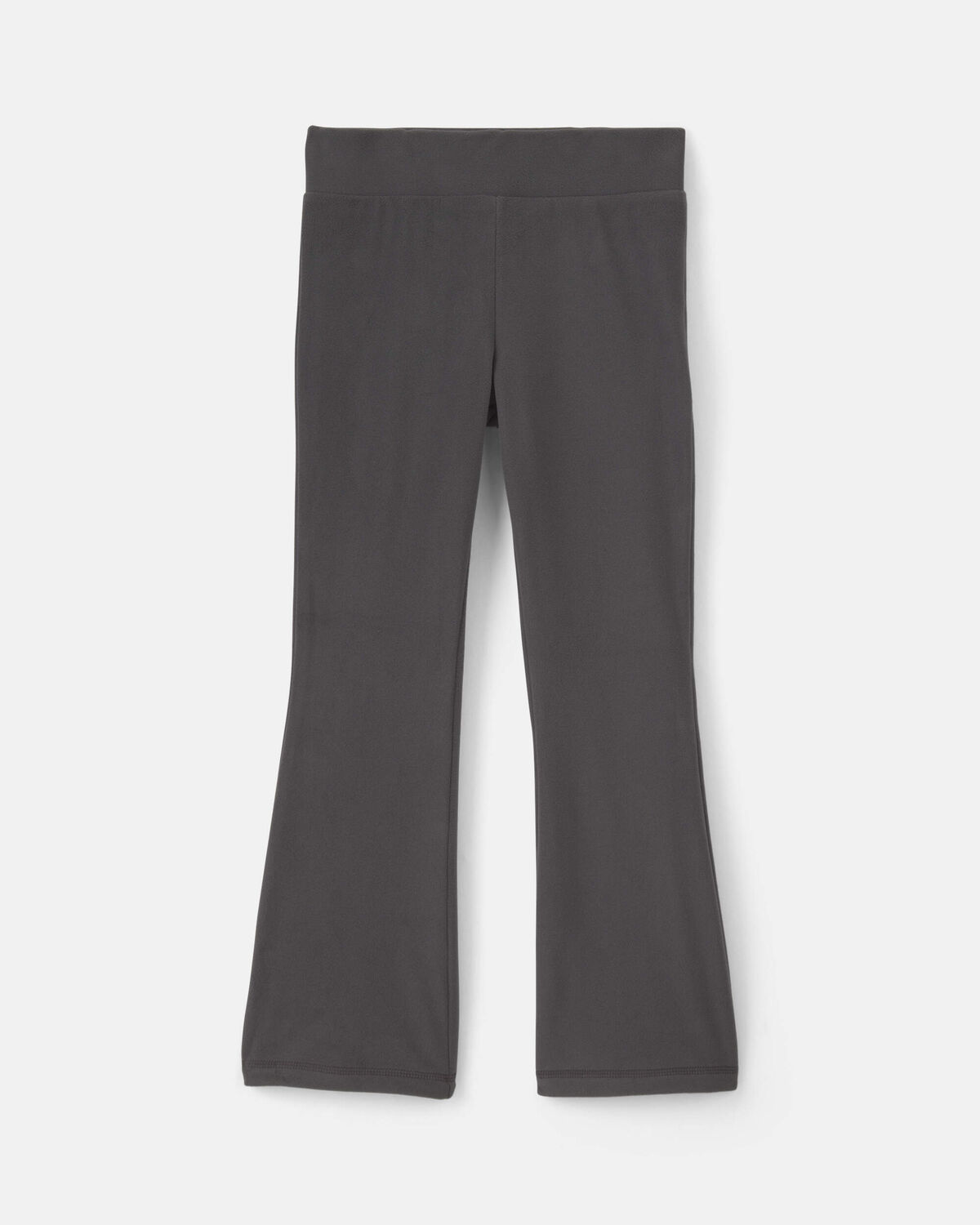 Girls Fleece Wide-Leg Pants - Black - Image 2