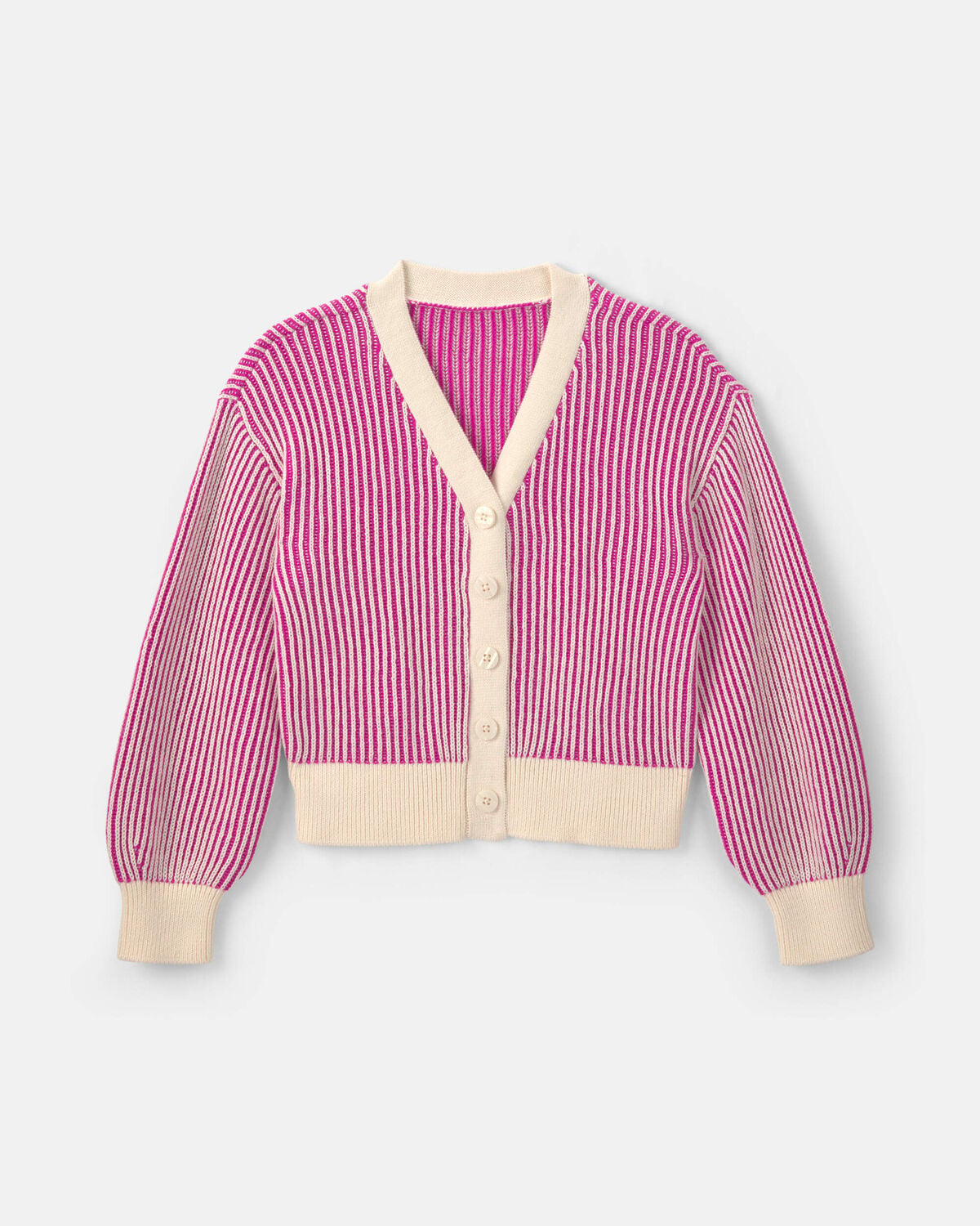 Girls Button-Down Cardigan Sweater - Pink
