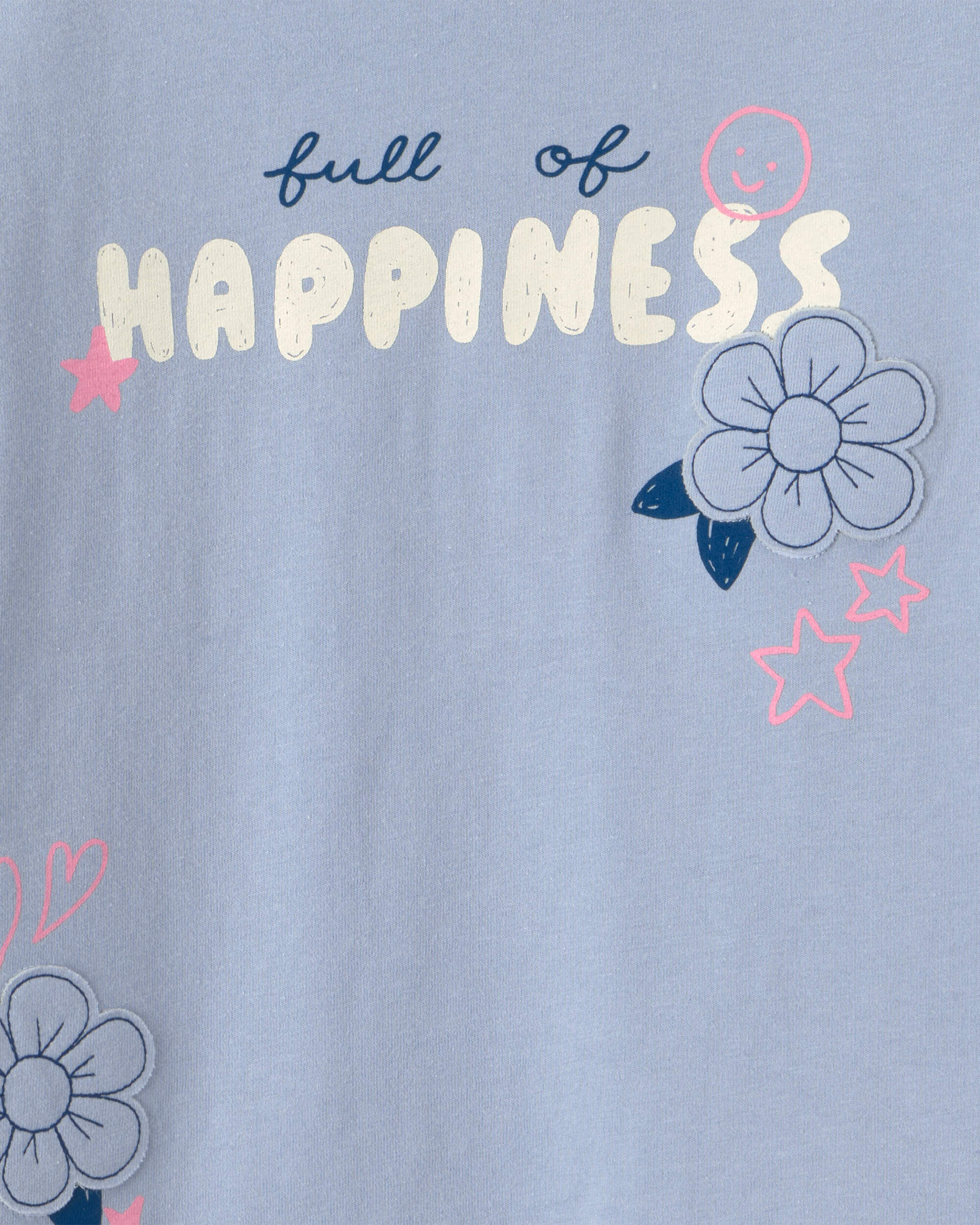 Girls Heart & Flower Long-Sleeve Top - Cream/Pink - Image 6