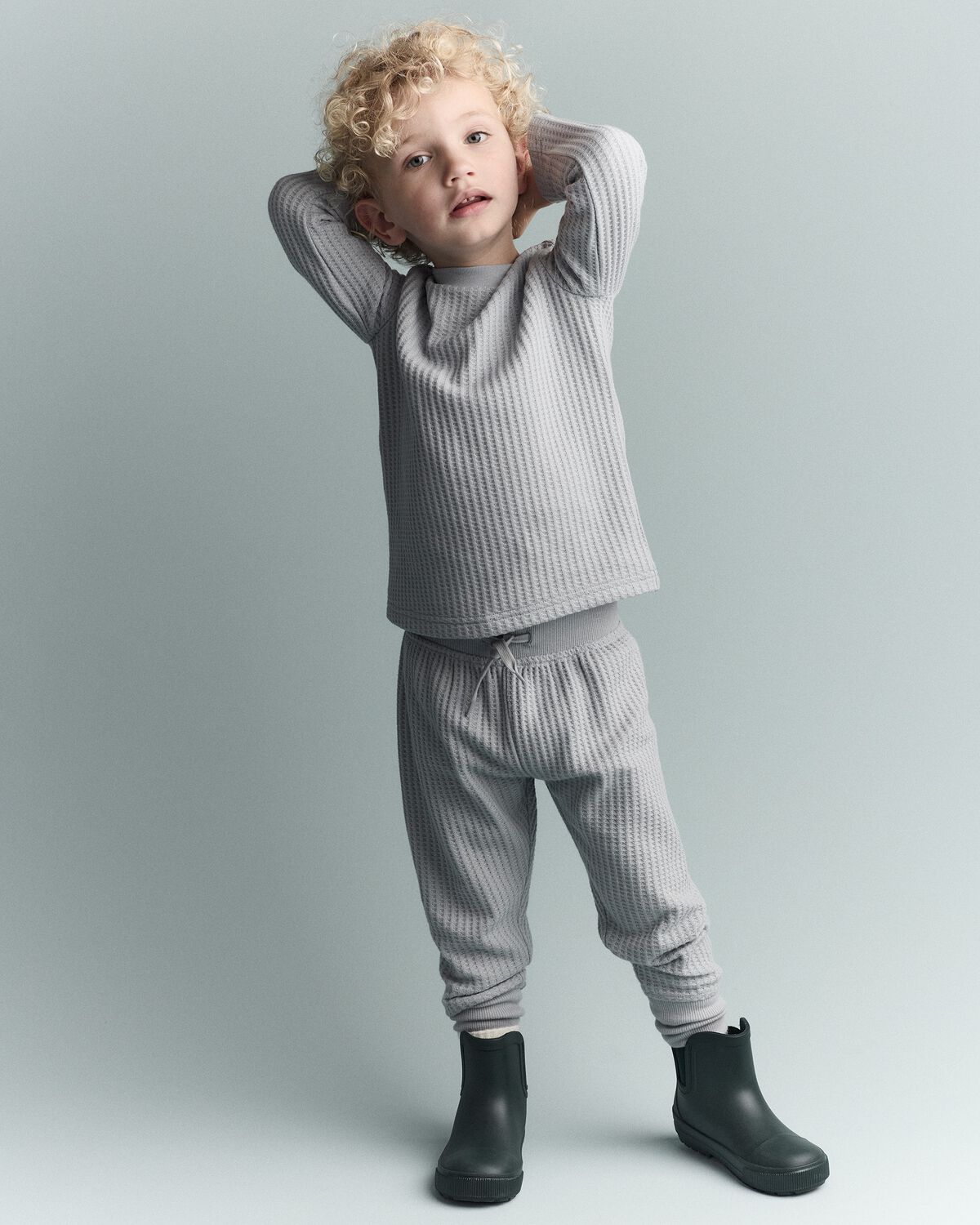 Toddler No-Seam Jogger Pant - Light Blue - Image 3
