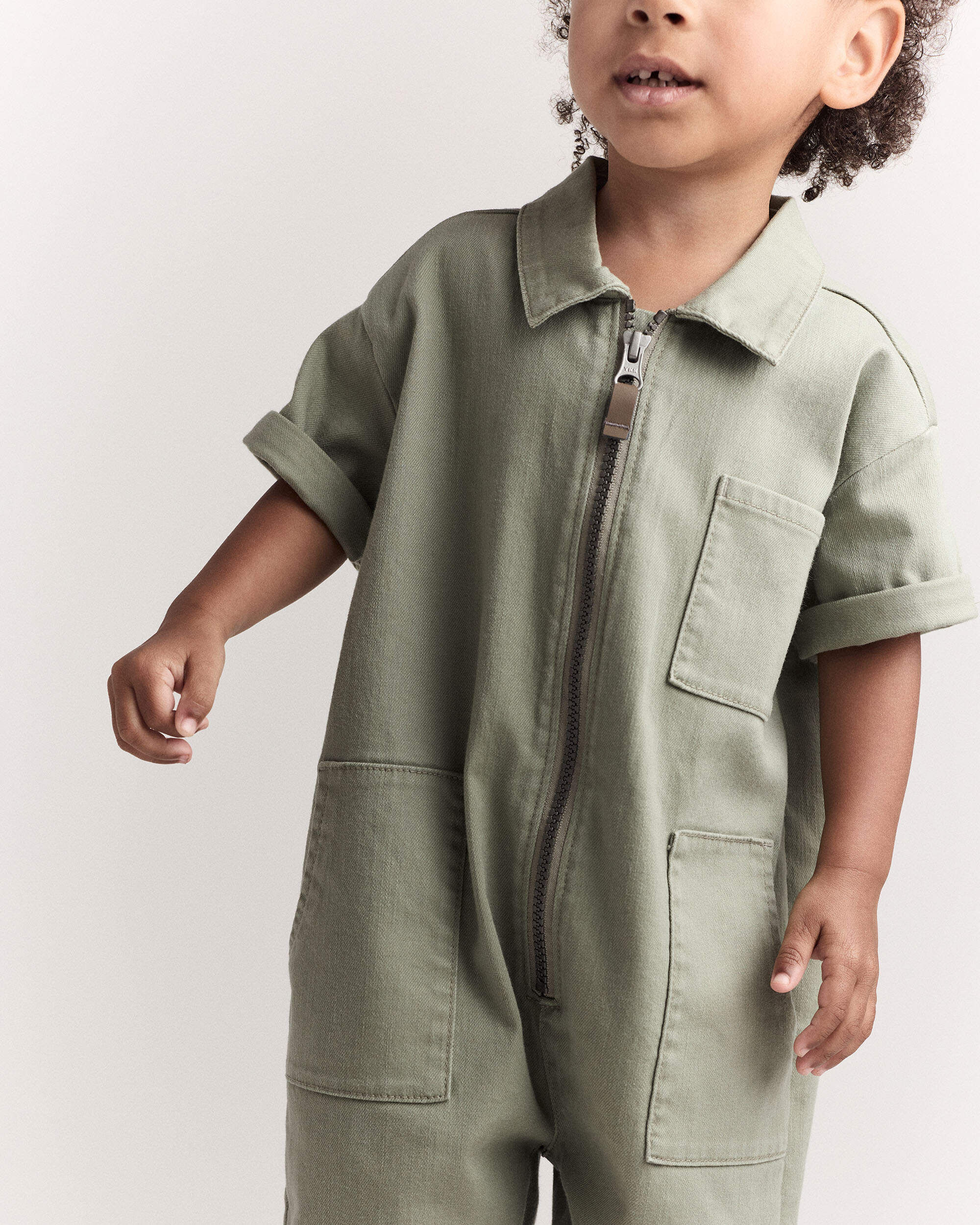 Toddler Day Out™ Jumpsuit - Charcoal - Image 6