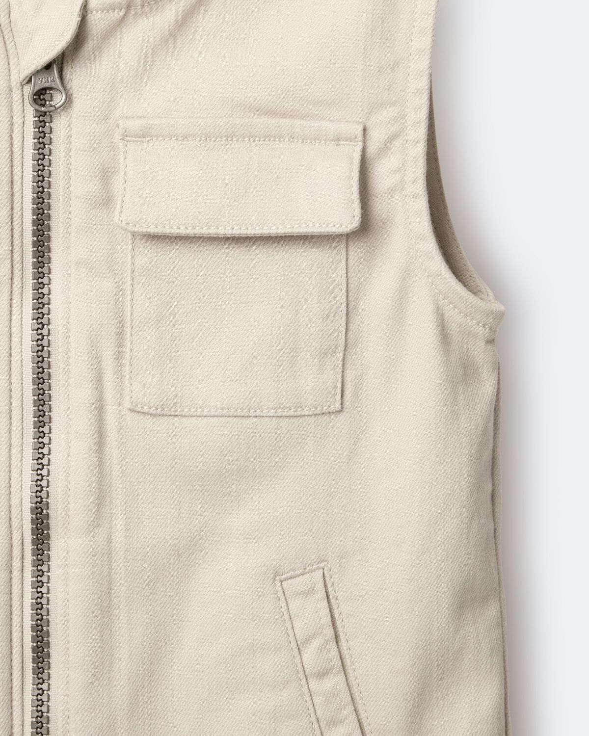 Toddler Zip-Up Vest - Khaki - Image 6