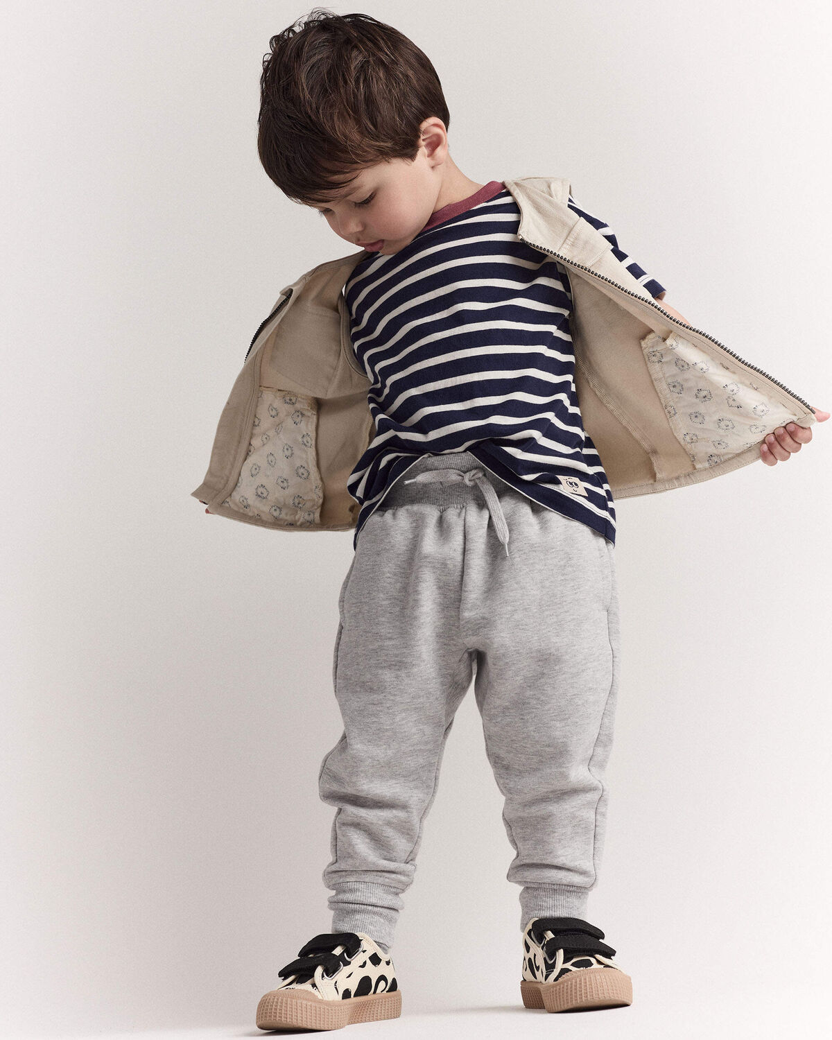 Toddler Zip-Up Vest - Khaki - Image 4
