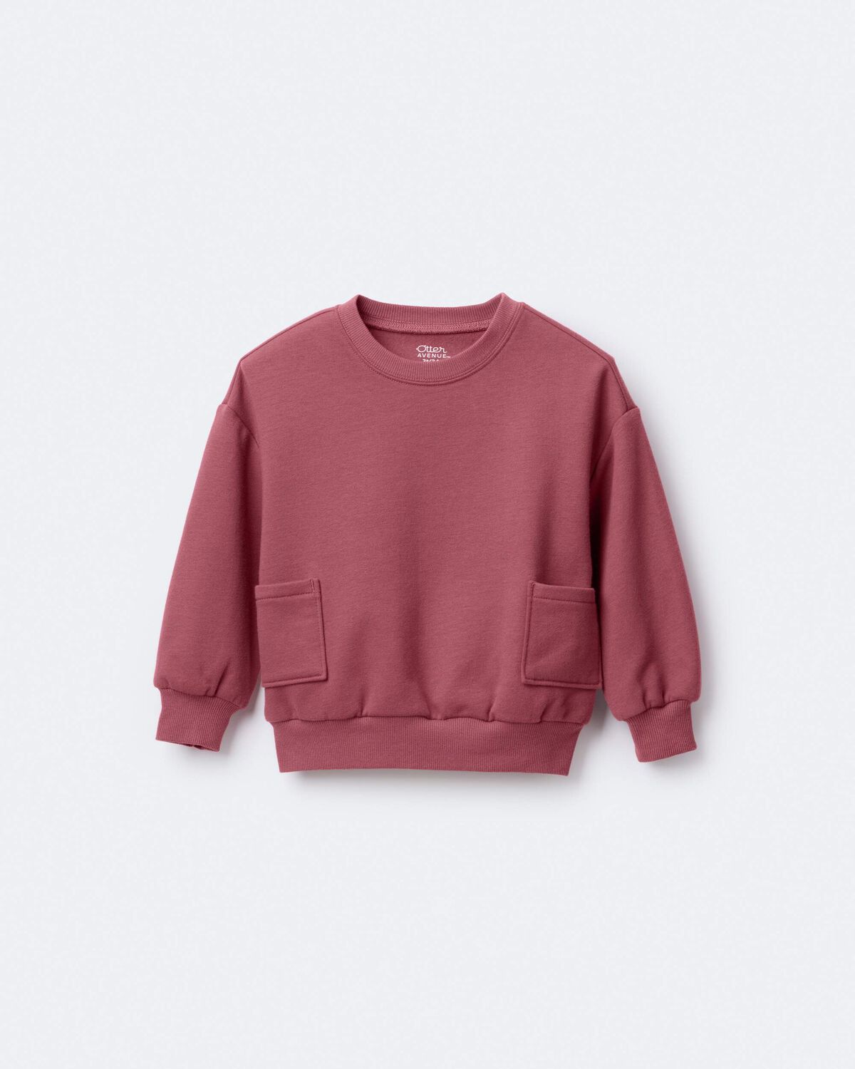 Toddler Otter Sweatshirt™ with Pockets - Burgundy - Image 2