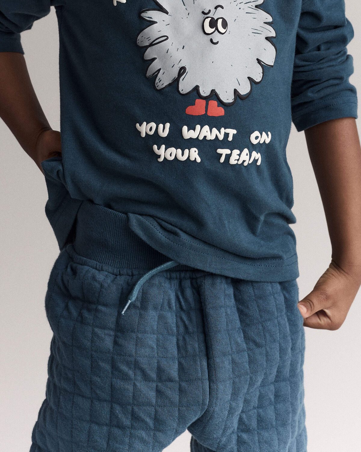 Toddler No-Seam Jogger Pant - Deep Teal - Image 3