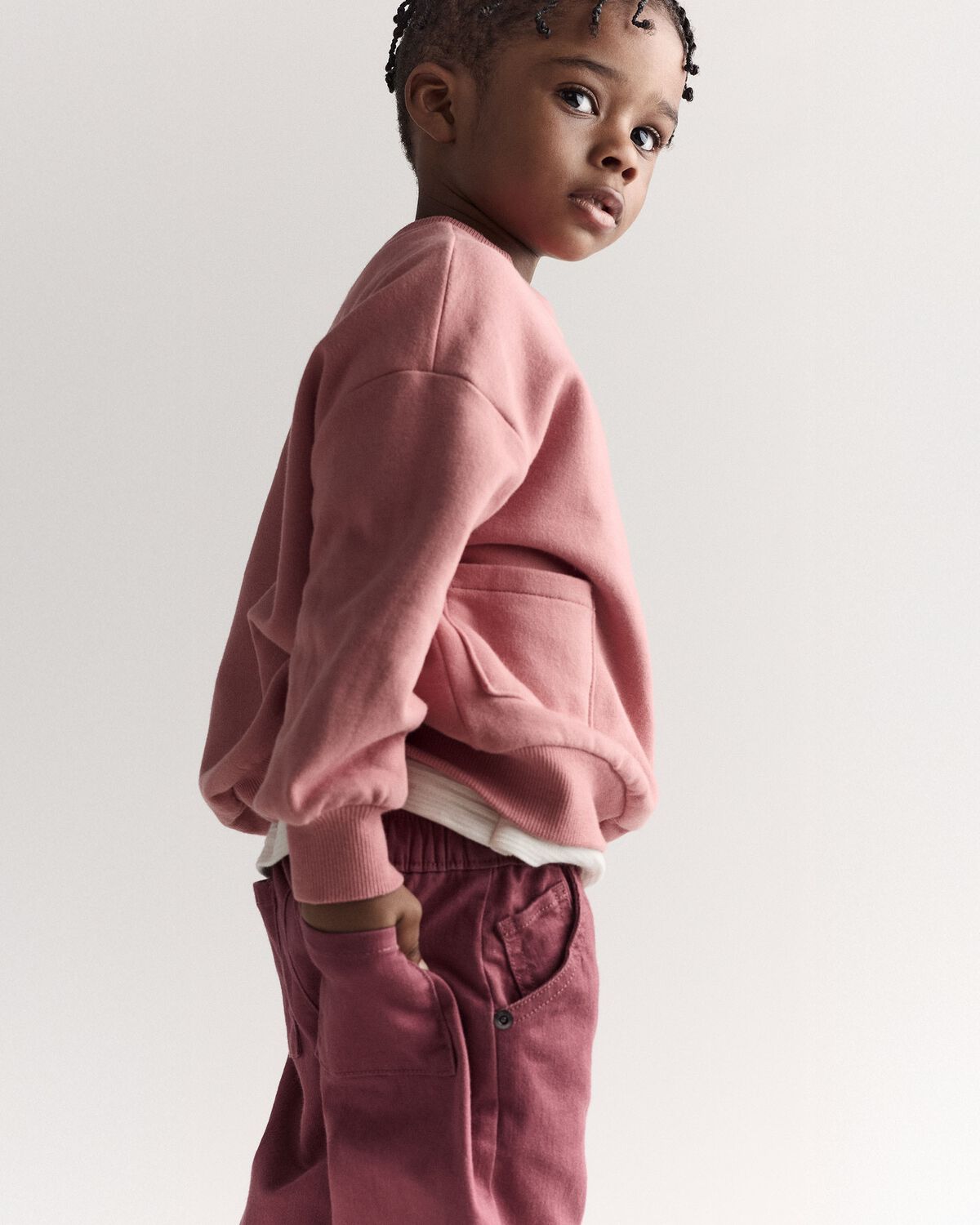 Toddler Barrel Pant - Burgundy - Image 4