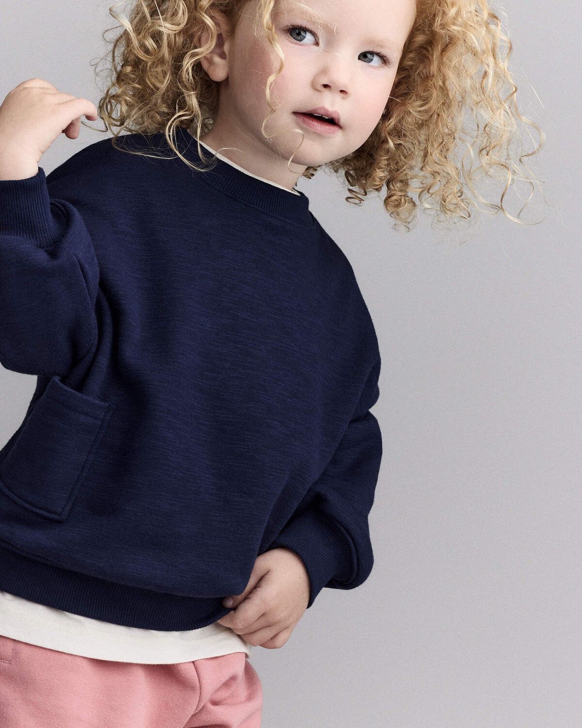 Toddler Otter Sweatshirt™ with Pockets- Navy - Image 4