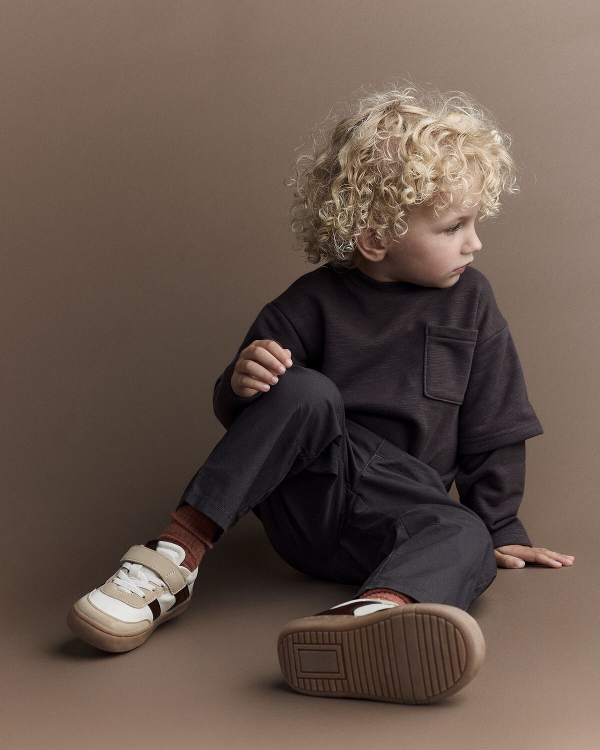 Toddler Boy Canvas Pull-On Pant - Dark Grey - Image 4