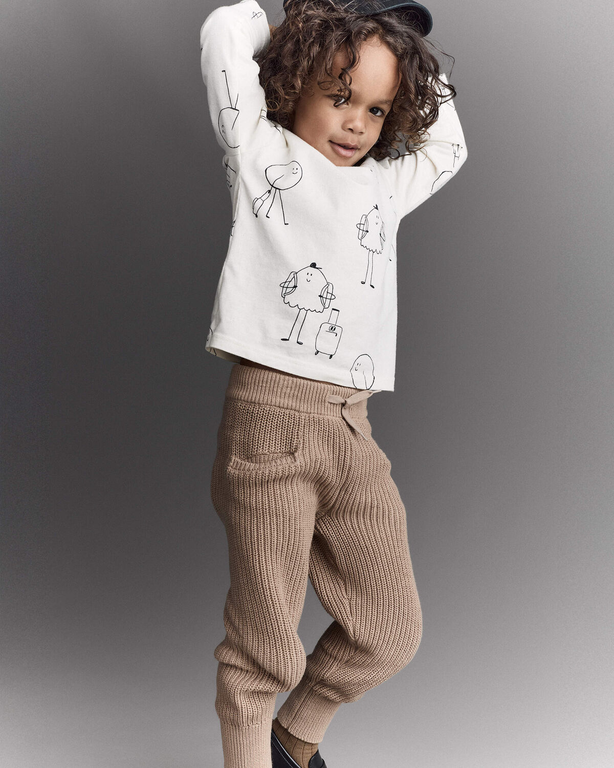 Toddler Sweater Jogger Pant - Tan