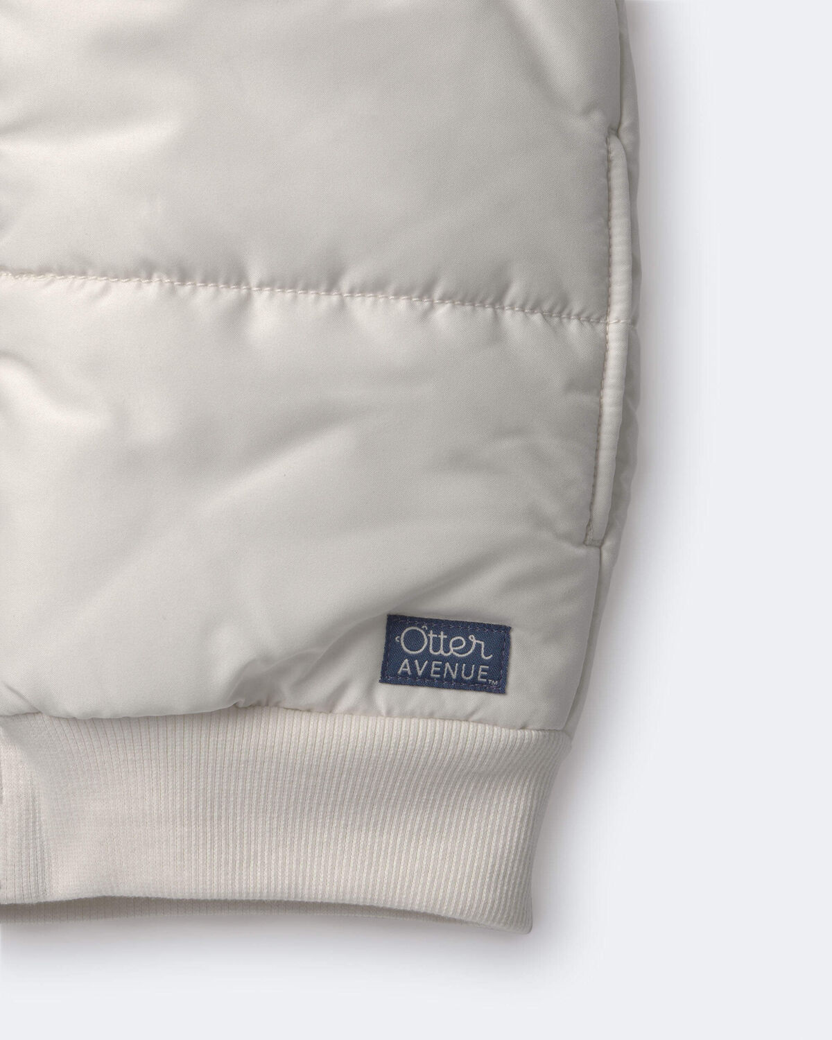 Toddler Sherpa Ski Puffer Vest - Cream - Image 6