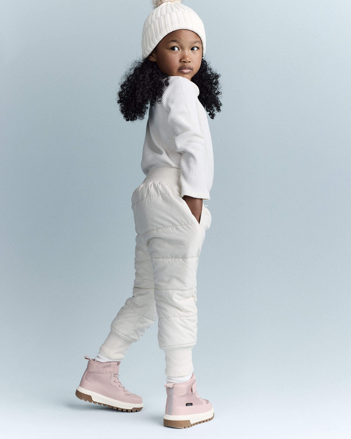 Toddler Ski Jogger Pant - Cream - Image 4