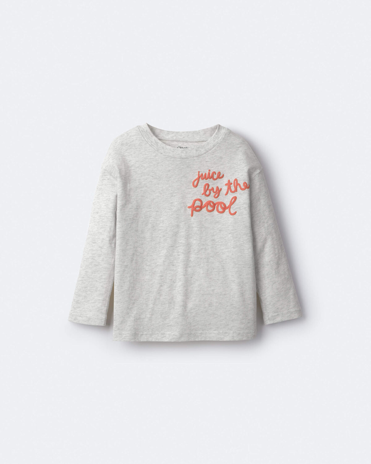 Toddler 'Juice By The Pool' Long-Sleeve Relaxed Graphic Tee - Heather Grey - Image 2
