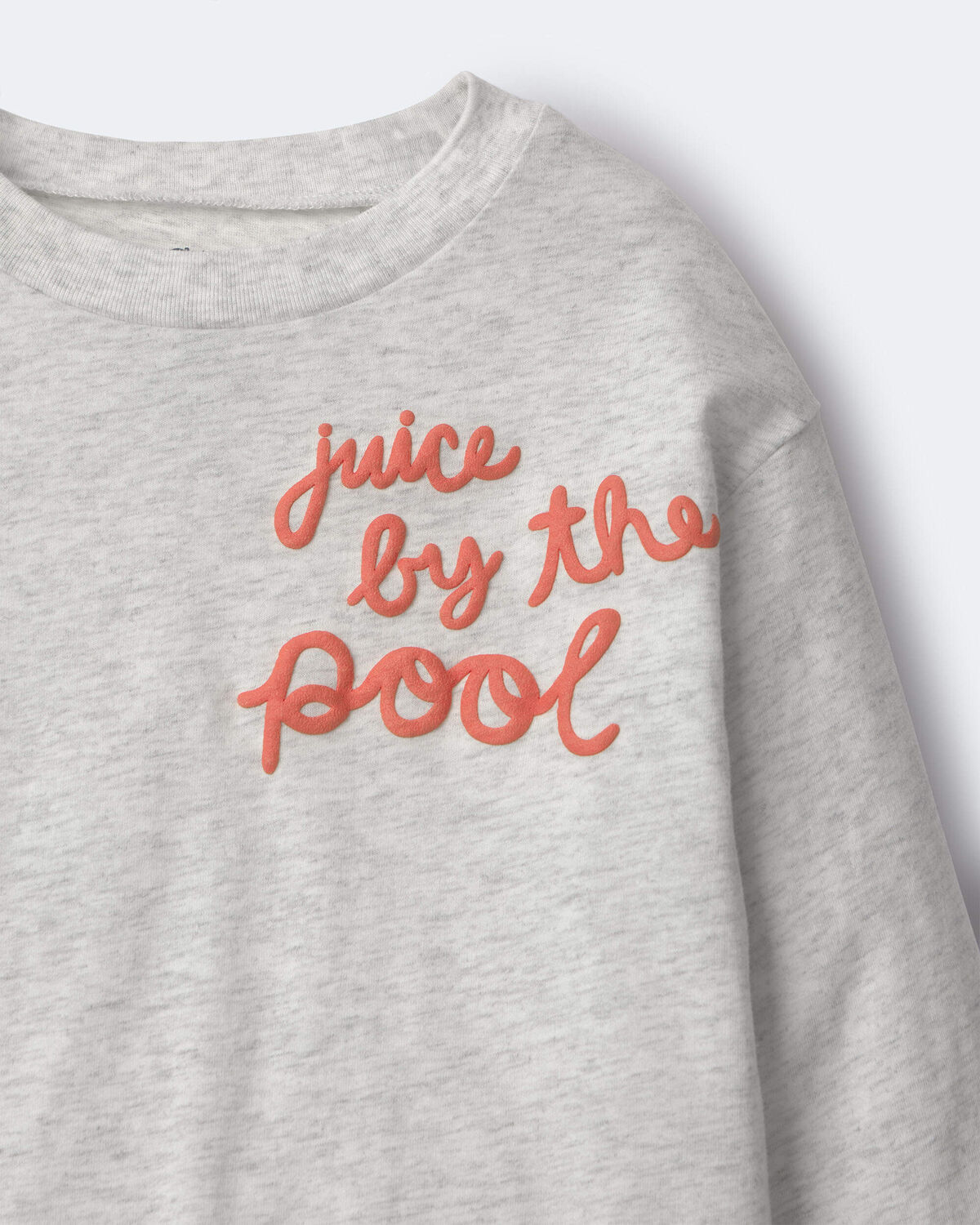 Toddler 'Juice By The Pool' Long-Sleeve Relaxed Graphic Tee - Heather Grey - Image 6