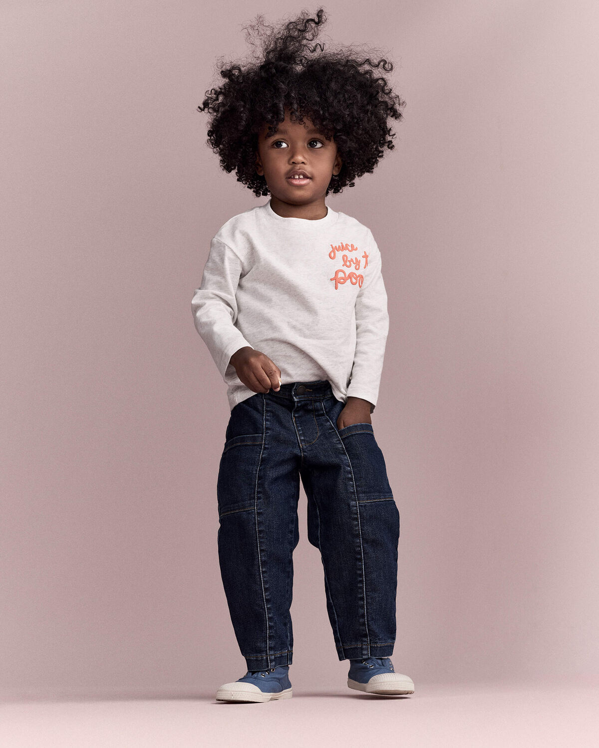 Toddler 'Juice By The Pool' Long-Sleeve Relaxed Graphic Tee - Heather Grey - Image 3