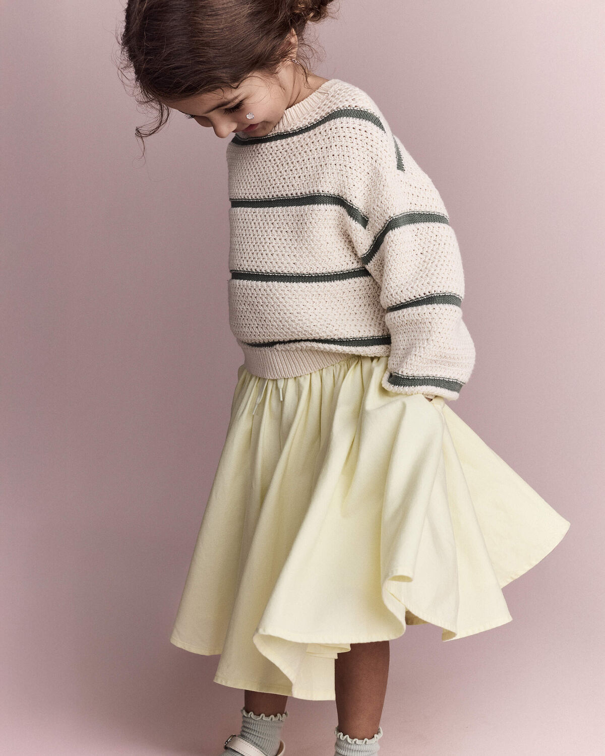 Toddler Girl Avenue Twirl™ Midi Skirt - Yellow - Image 4