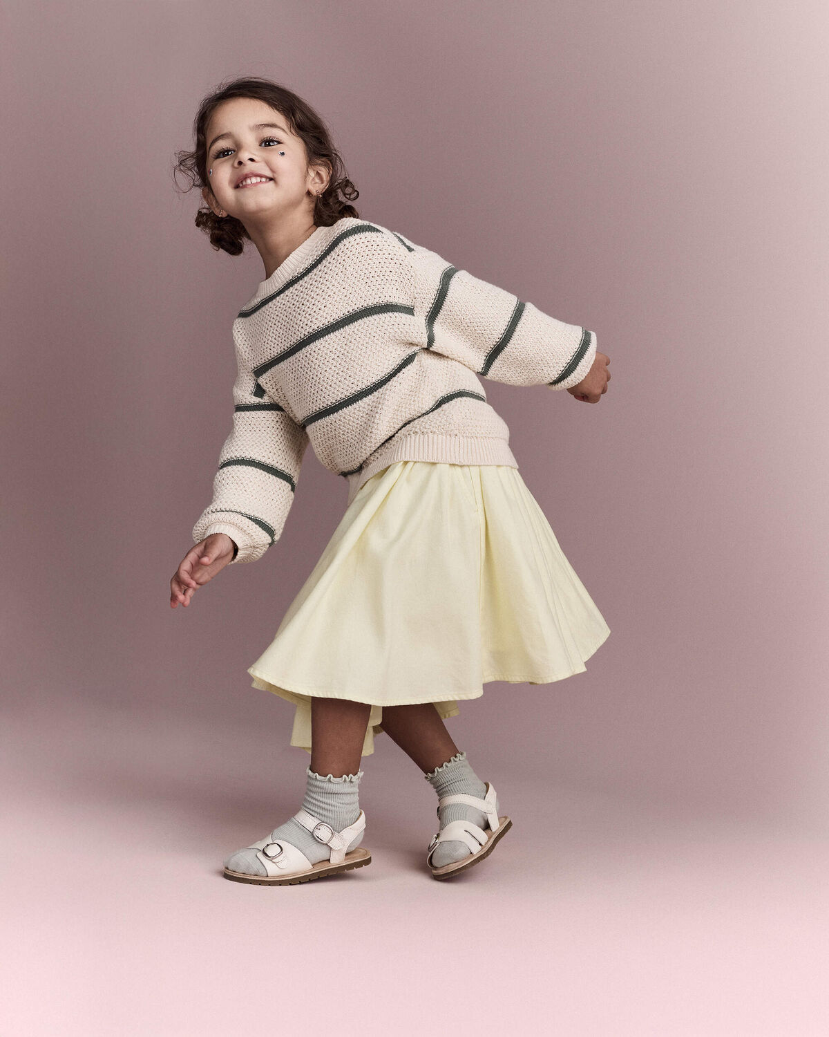 Toddler Girl Avenue Twirl™ Midi Skirt - Yellow - Image 5