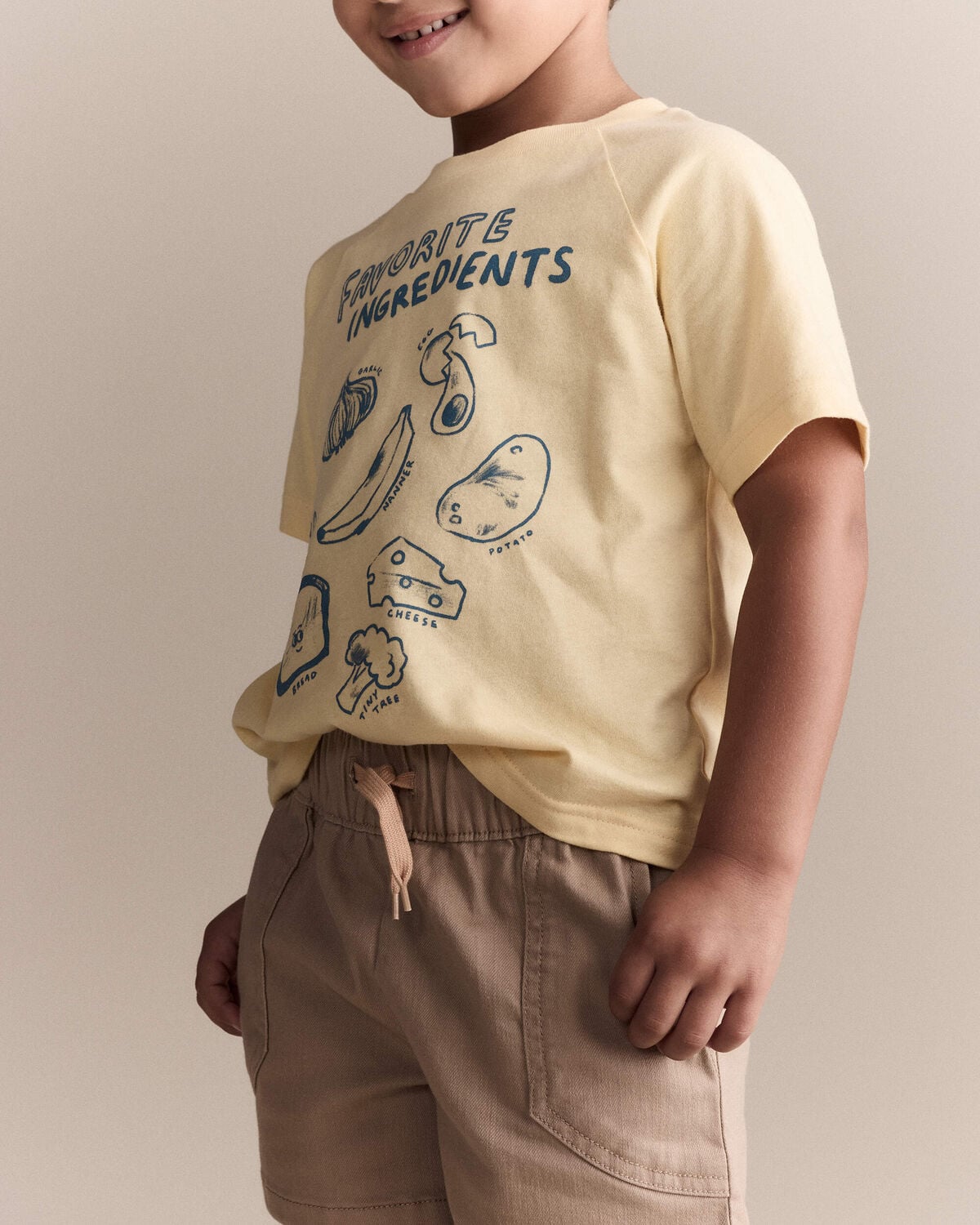 Toddler 'Favorite Ingredients' Relaxed Graphic Tee - Yellow - Image 2