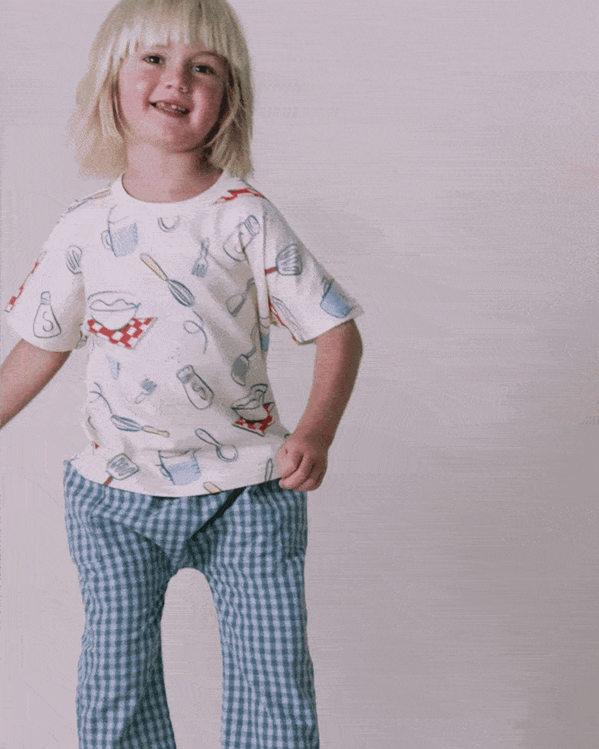 Toddler Seersucker Playground Pant with Pockets - Blue