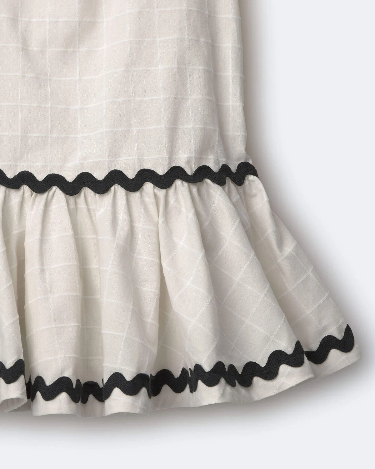 Toddler Girl Ric-Rac Short-Sleeve Dropwaist Dress - Cream - Image 6