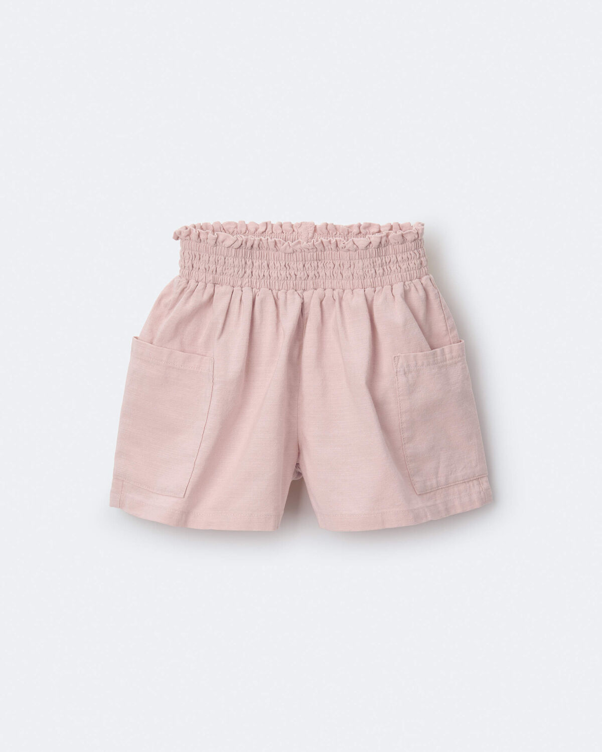 Toddler Girl Swing Shorts with Pockets - Light Pink - Image 3