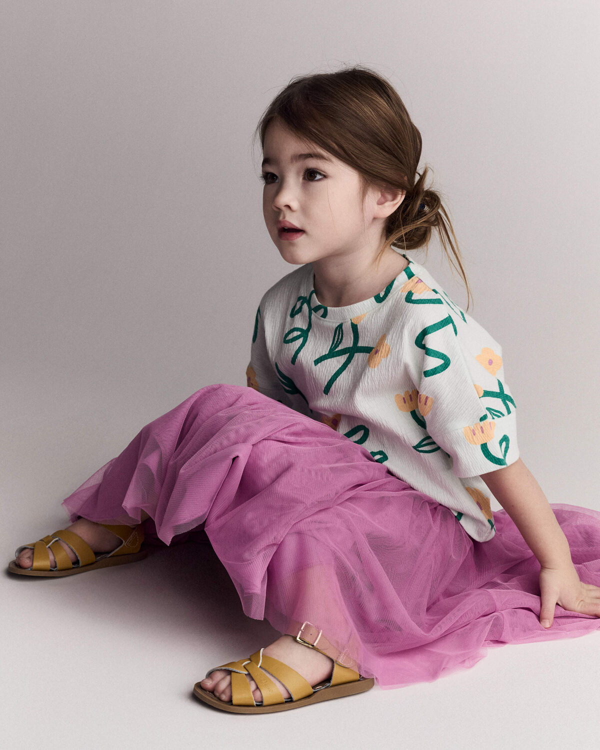 Toddler Girl Avenue Twirl™ Midi Skirt with Tulle - Purple - Image 4