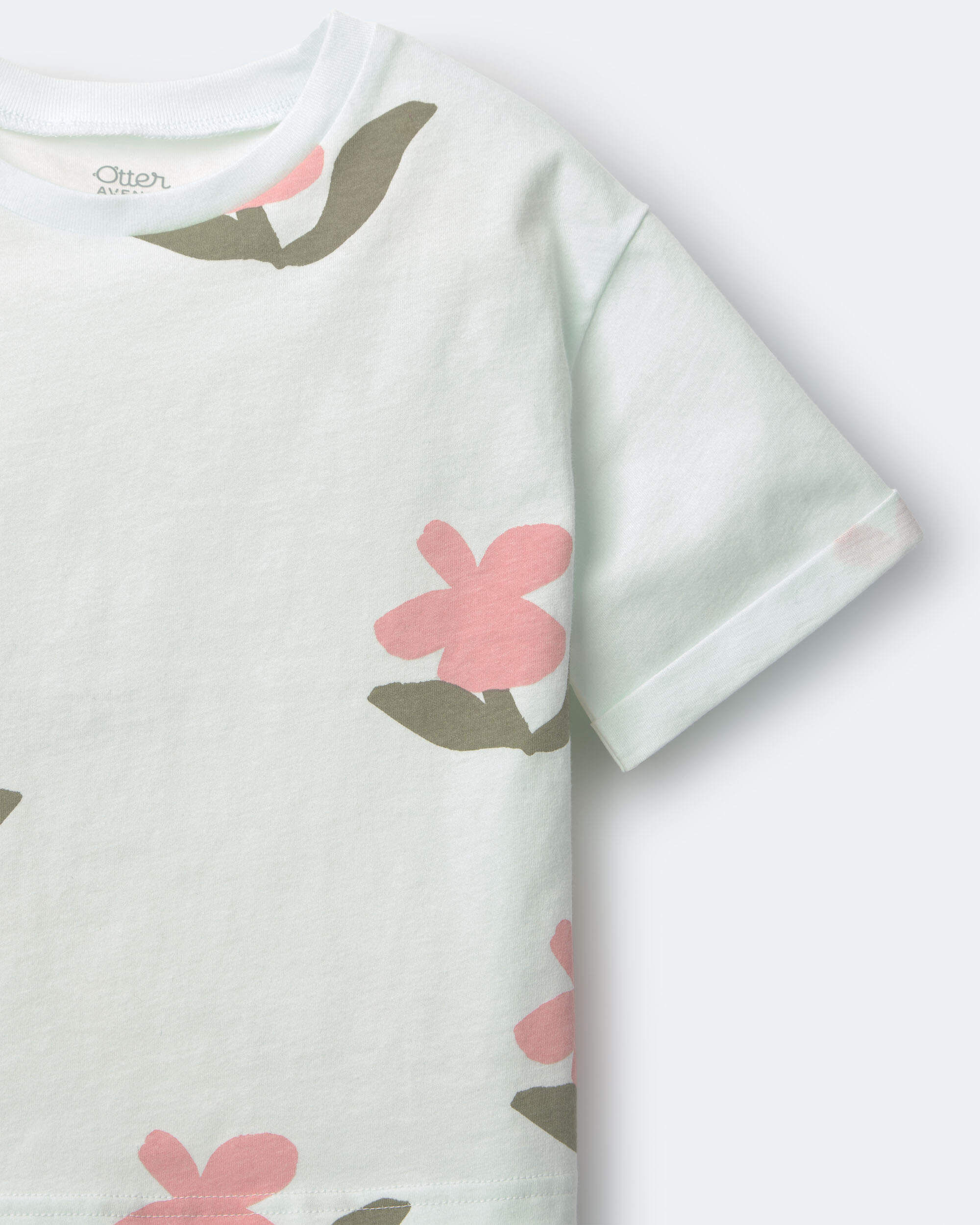 Toddler 'The World Is Mine' Rolled Cuff Tee - Mauve - Image 6