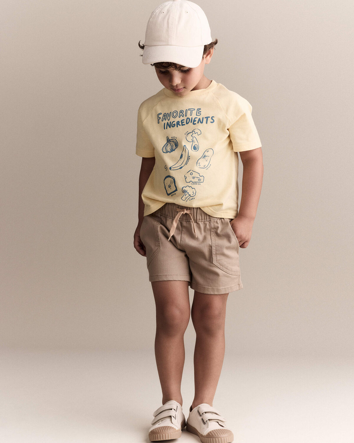 Toddler Boy Standard Shorts with Pockets - Khaki - Image 4