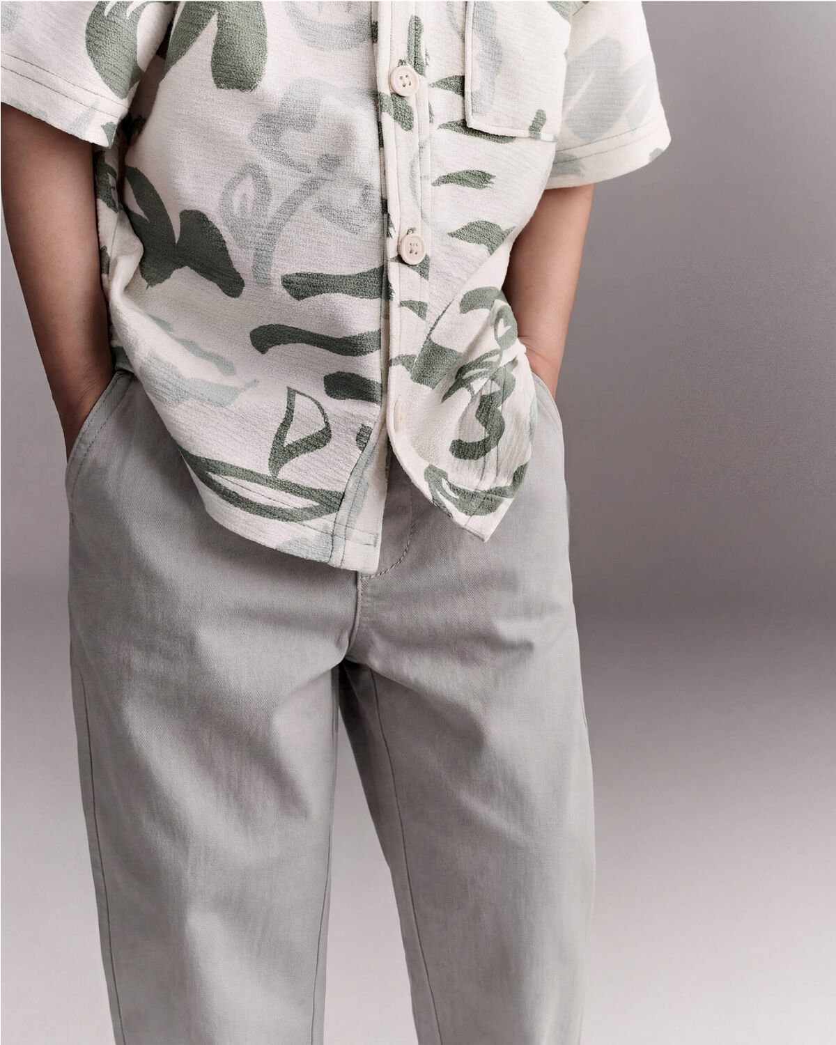Toddler Boy Woven Pant - Grey - Image 3