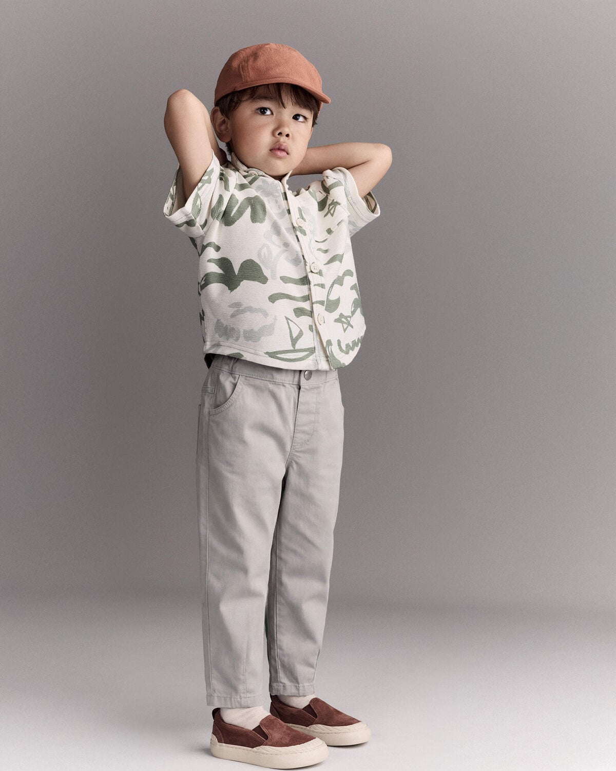 Toddler Boy Woven Pant - Grey - Image 4