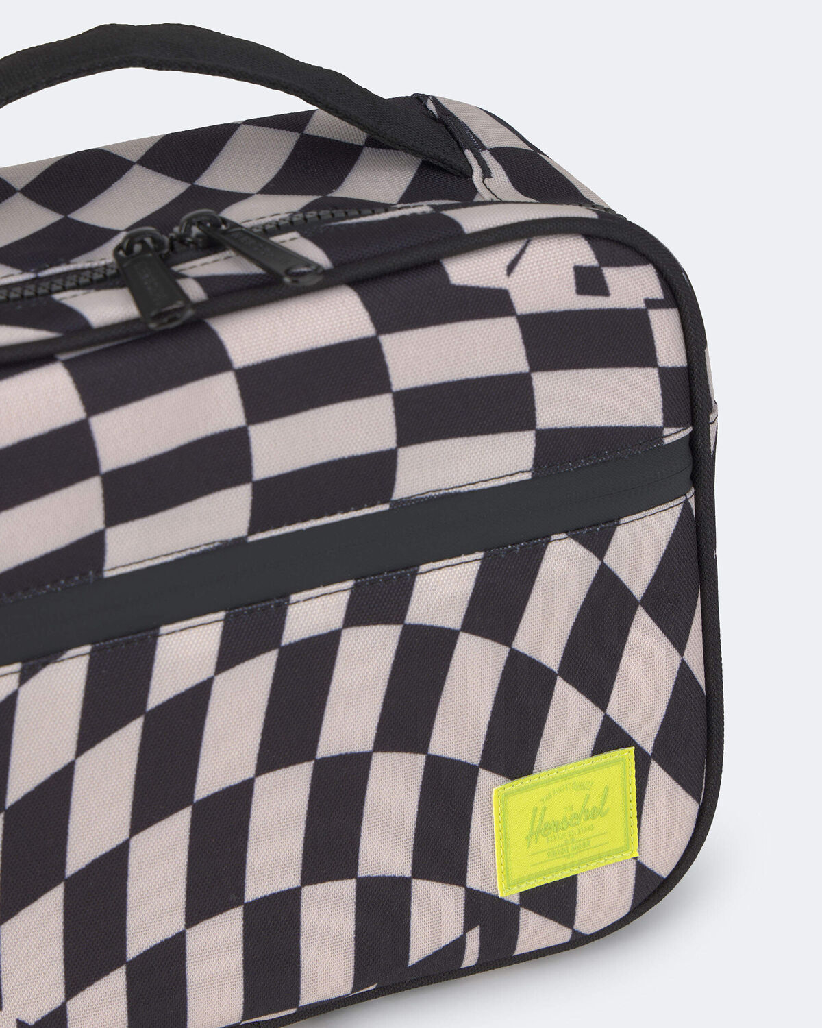 Herschel Kids' Checkered Lunch Box - Black/White - Image 2