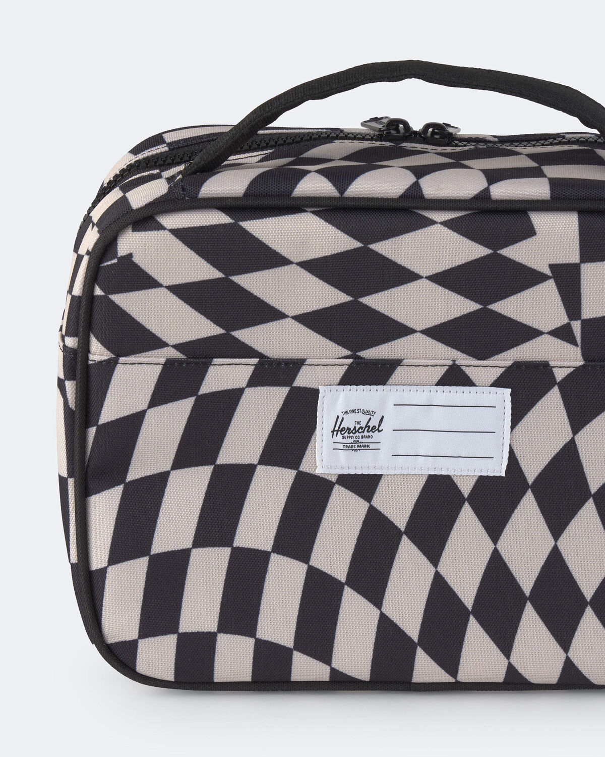 Herschel Kids' Checkered Lunch Box - Black/White - Image 3