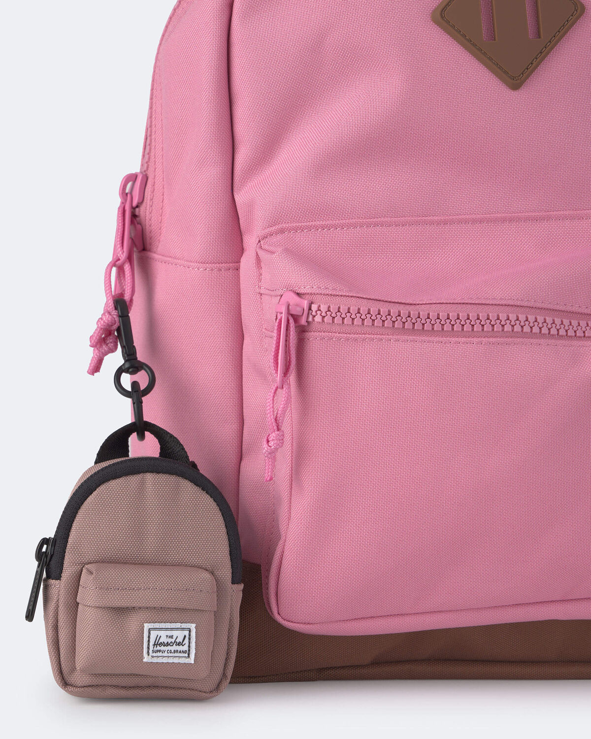 Herschel Kids' Backpack Bag Charm - Taupe - Image 3
