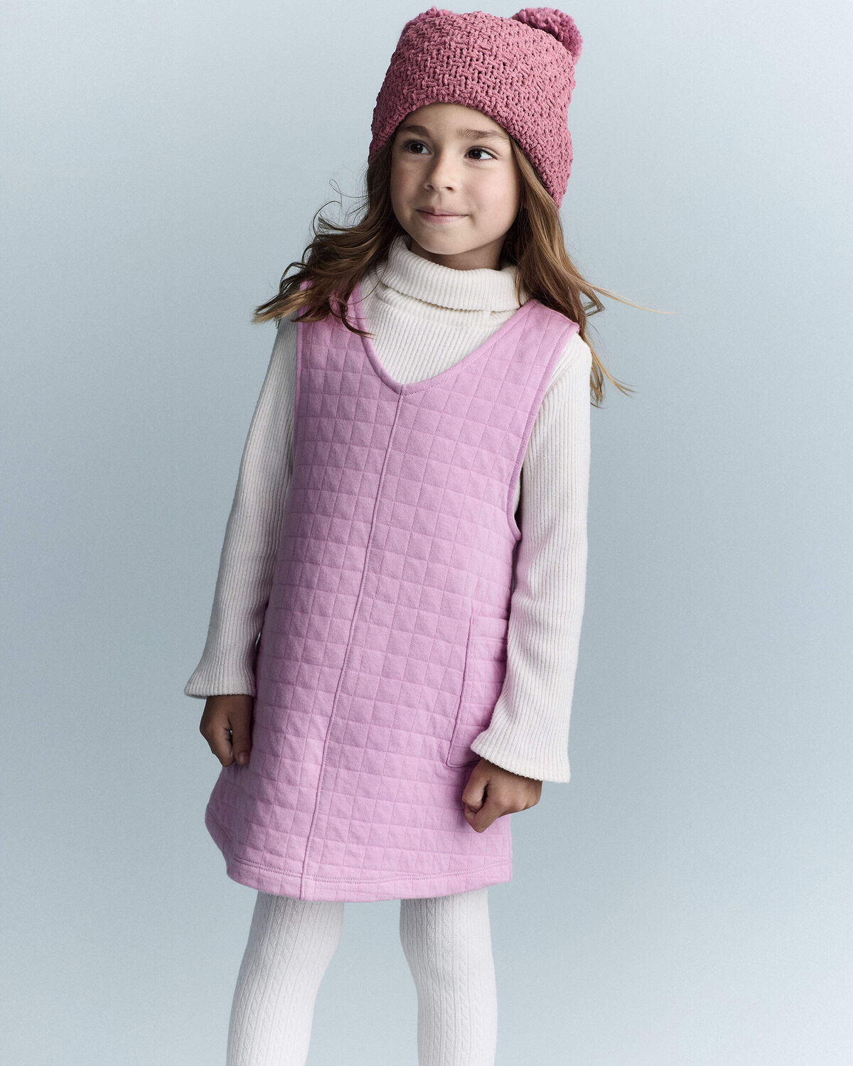 Toddler Girl Otter Pocket Jumper - Lilac