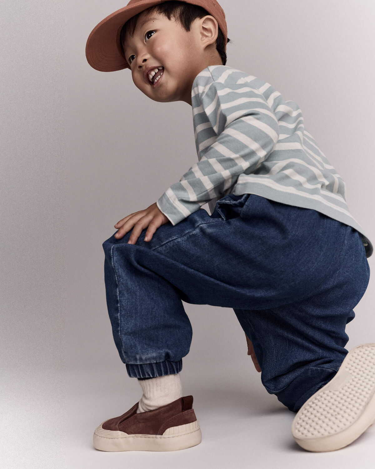 Toddler 'Splish, Splash' Jogger Pant in Denim - Blue - Image 4