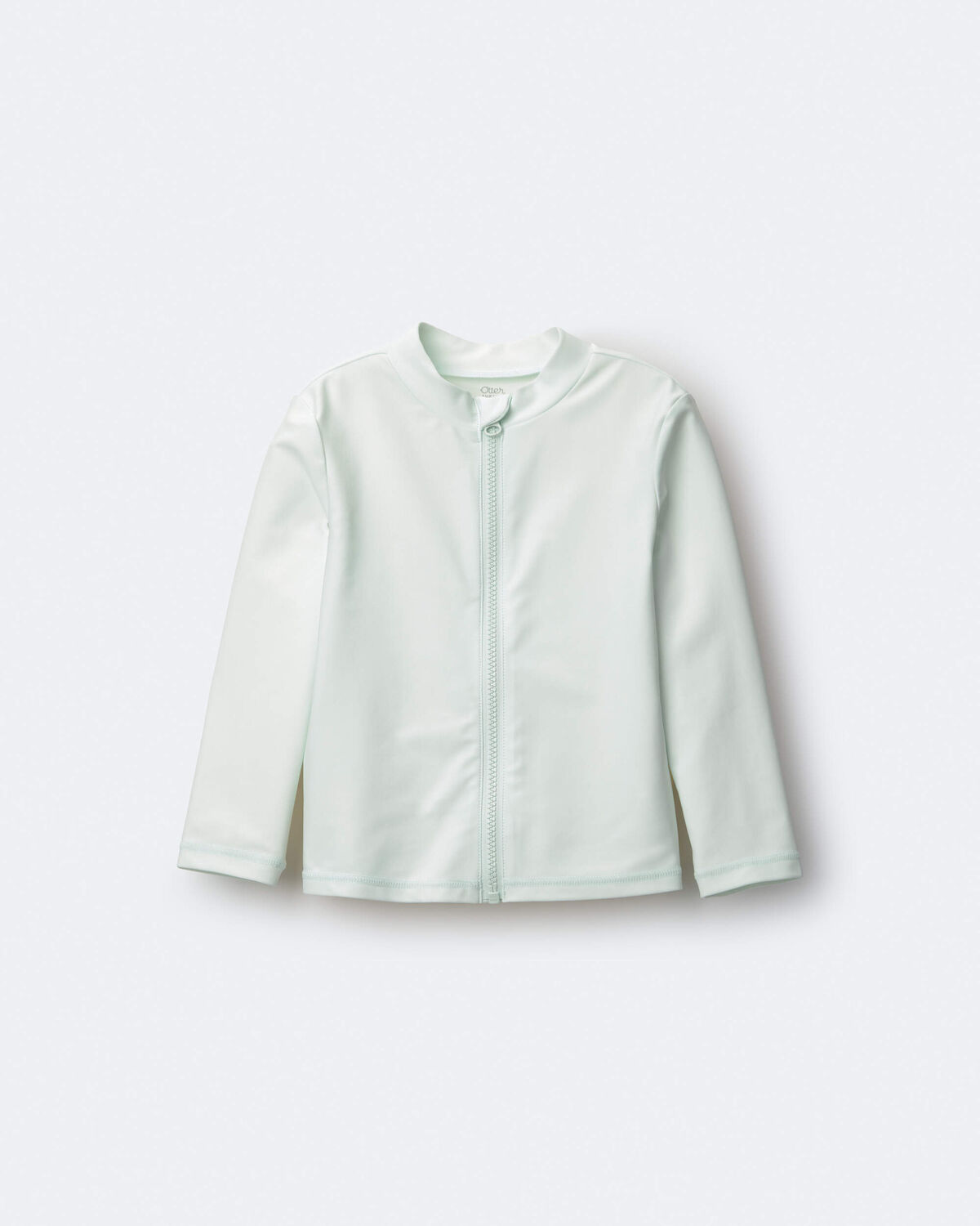 Toddler Full-Zip Long-Sleeve Rashguard - Light Blue - Image 2