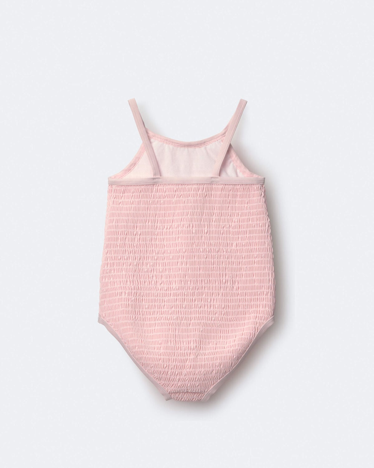 Toddler Girl Smocked One-Piece Swimsuit - Light Pink - Image 4